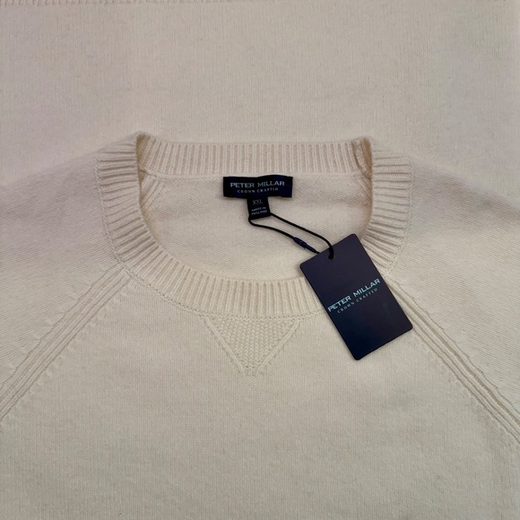 Peter Millar Crown Crafted Crew Neck Sweater Made in England Wool/Cashmere XXL - Picture 5 of 9